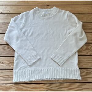 Rachel Lacey Ireland Irish Knit Sweater Size 10 Women’s Ivory